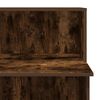 vidaXL Banco Reception Rovere Fumo 100x50x103,5cm in Legno Multistrato