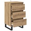 vidaXL Credenza con cassetto rovere artigianale Legno multistrato