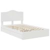 vidaXL Letto con Contenitore Bianco 120 x 190 cm Legno multistrato