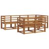 vidaXL Set di divani da esterno con cuscino 7 pcs Naturale e Beige
