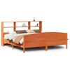 vidaXL Letto Libreria senza Materasso Marrone Cera 180x200 cm in Pino