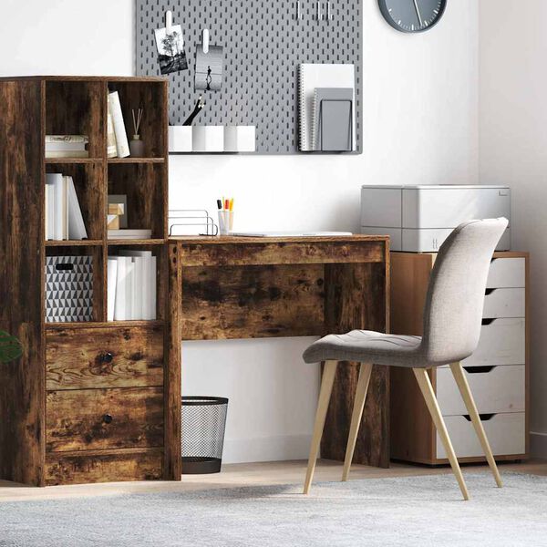 vidaXL Scrivania Rovere fum&eacute; 80 x 40 x 76 cm