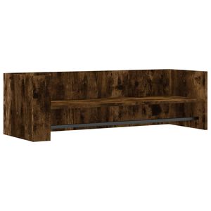 vidaXL Mensola a Muro Rovere Fumo 100x35x30,5 cm Legno Multistrato