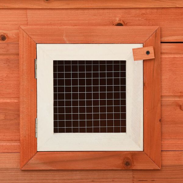 Conigliera In Legno Massello Di Abete 140x63x120 Cm | A 2 Piani | Con Vassoio Estraibile - Foto 9