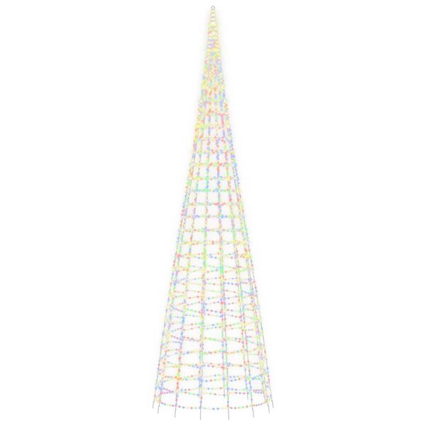 vidaXL Albero di Natale a LED 3000 LED Colorati 800 cm