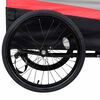 vidaXL Rimorchio per Bici e Carrello XXL 2 in 1 Rosso Grigio e Nero