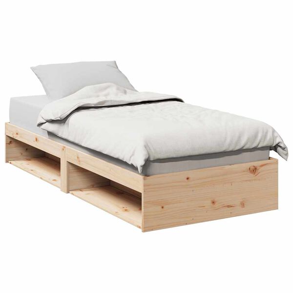 vidaXL Dormeuse senza Materasso 90x200 cm in Legno Massello di Pino