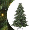vidaXL Albero di Natale Artificiale con Rami Pieghevoli Verde 240 cm