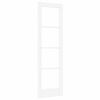 vidaXL Porta Interna ORKDAL Bianco Primed 61 x 198,5 cm