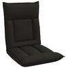 vidaXL Sedia da Pavimento Nero 55 x 61 x 70 cm Pelle Sintetica