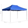 vidaXL Gazebo Professionale Pieghevole Alluminio 4,5x3 m Blu