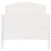 vidaXL Letto senza Materasso Bianco 90x200 cm Legno Massello di Pino