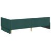 vidaXL Cornice del letto ad angolo Verde Scuro 90 cm x 200 cm Velluto