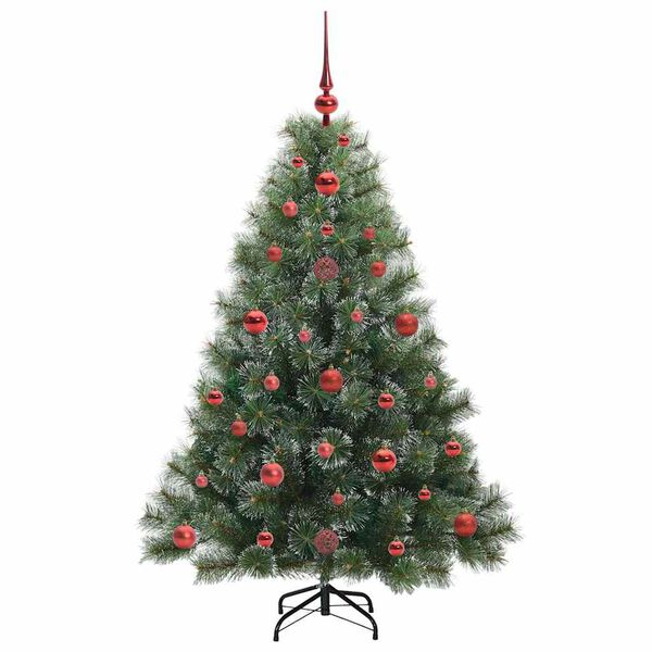 vidaXL Albero di Natale artificiale con 150 LED Verde 120 cm PE e PVC