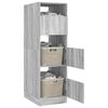 vidaXL Mobile da lavanderia con porta Grigio Sonoma 50 x 68 x 162 cm