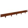 vidaXL Bordura per Prato 20 pz 100 x 12 cm Acciaio Ruggine