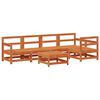 vidaXL Set Lounge da Giardino 6 pcs Marrone Cera