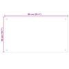 vidaXL Rivestimento da Cucina 2 pcs Bianco 90 x 50 cm vetro temperato