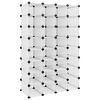 vidaXL Scarpiera Trasparente 93x36,5x140 cm in PP
