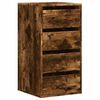 vidaXL Cassettiera Angolare Rovere Fumo 40x41x76cm Legno Multistrato