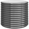 vidaXL Vaso Giardino Acciaio Zincato 80x80x68 cm Antracite