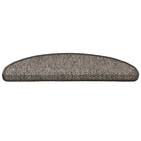 vidaXL Tappeti Adesivi per Scale Sisal 30pz 65x21x4cm Grigio e Beige