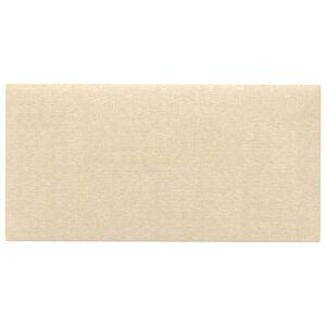 vidaXL Testiera da Parete 12 pz 60 x 30 cm Crema Tessuto
