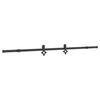 vidaXL Kit di Binari per Porte Scorrevoli 213,5 cm Acciaio Nero
