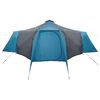 vidaXL Tenda Tipi con tetto Blu e Grigio 492 x 492 x 275 cm Tessuto