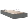 vidaXL Letto con Contenitore Grigio scuro 90 x 190 cm Tessuto
