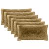 vidaXL Cuscino con cuscino HEERLEN 6 pz Grigio Chiaro Fleece PV