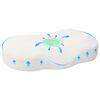 vidaXL Cuscino per Collo Bianco 53 x 35 x 11 cm Schiuma Memory