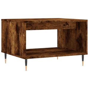 vidaXL Tavolino da Salotto Rovere Fumo 60x50x40 cm Legno Multistrato