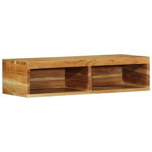 vidaXL Mobile TV a Parete 80x30x19 cm in Legno Massello di Acacia