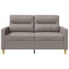 vidaXL Divano a 2 Posti Tortora 120 cm in Tessuto