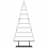 vidaXL Albero di Natale in metallo con supporto Nero 180 cm Acciaio