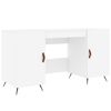 vidaXL Scrivania Bianca 140x50x75 cm in Legno Multistrato
