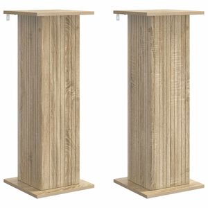 vidaXL Supporto per piante 2 pcs Rovere Sonoma 30,5 x 30 x 80,5 cm