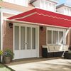 vidaXL Telo di ricambio per tenda da sole Rosso 580 x 345 cm