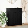 vidaXL Credenza con Cassetto Rovere Nero 71x35x84 cm Legno Multistrato