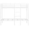 vidaXL Letto a Castello senza Materasso Bianco 90x200 cm in Acciaio