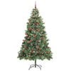 vidaXL Albero di Natale artificiale Verde 240 cm PVC e Metallo