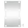 vidaXL Specchio da Parete con Luci LED 40x60 cm Vetro Rettangolare