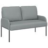 vidaXL Divani con cuscino 110cm Grigio chiaro Legno compensato