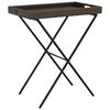 vidaXL Tavolino Vassoio Pieghevole Marrone 65x40x75 cm in Polyrattan