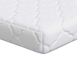 vidaXL Materasso Bianco 60 x 120 cm Tessuto Jacquard