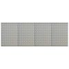 vidaXL Pannelli per Utensili a Parete 4 pz 40x58 cm in Acciaio