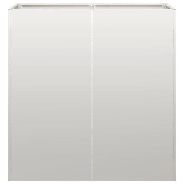 vidaXL Fioriera 80x40x80 cm in Acciaio Inox
