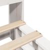 vidaXL Letto Libreria senza Materasso Bianco 180x200 cm Legno Massello