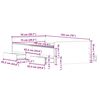vidaXL Struttura del letto Rovere artigianale 193 x 78 x 50 cm